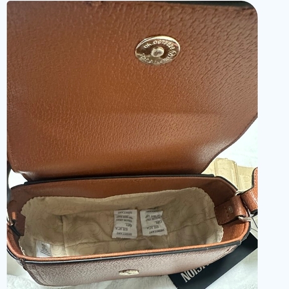 True Religion Tan Crossbody Bag with Gold Accent - Picture 4 of 4